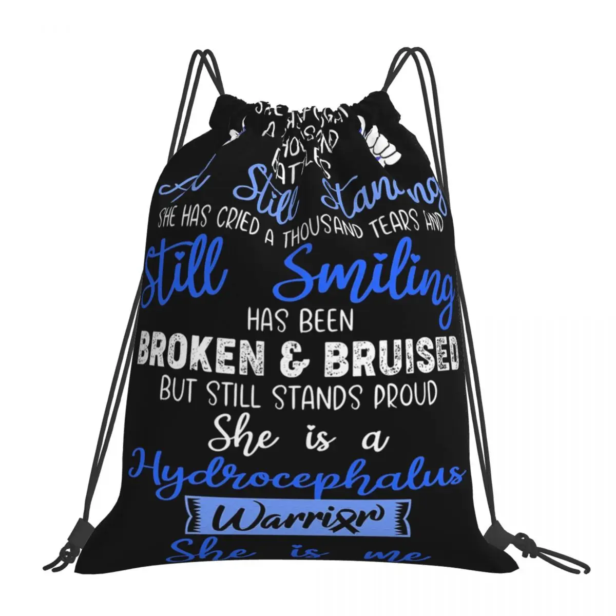 Hydrocephalus Warrior SHE IS ME - Support Fighter подарочные Рюкзаки Сумки на шнурке сумка для всякой