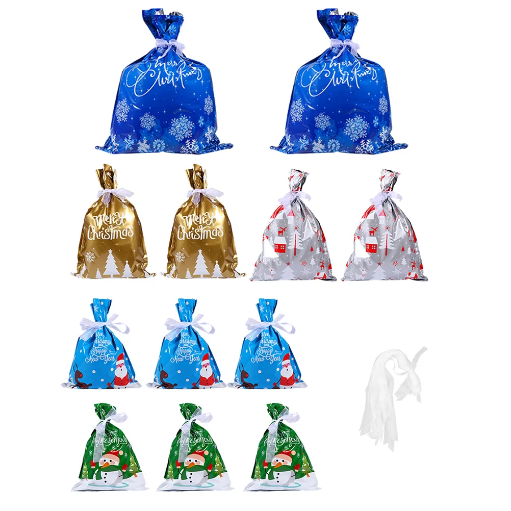 

1 Set 24 Pcs Christmas Candy Bags Gift Wrapping Bags (Assorted Color)