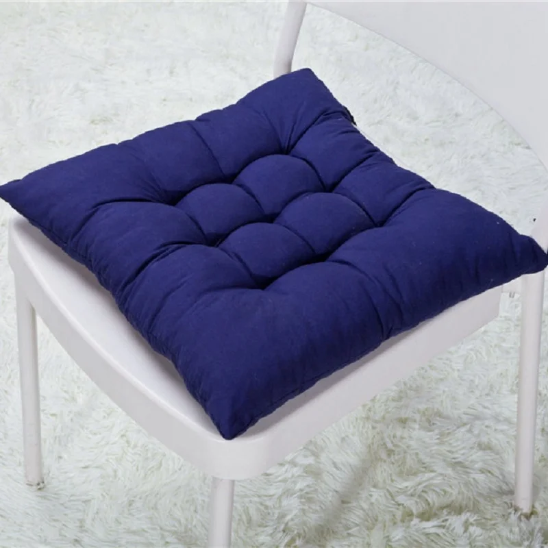 41x41cm Household Thick Solid Color Sanding Chair Cushion Chair Cushion Winter Office Bar Chair Back Seat Sofa Cushion Hip images - 6