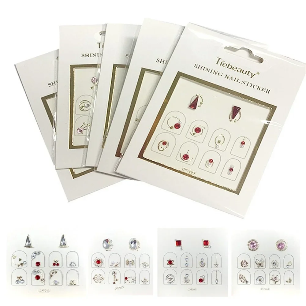 

Модные алмазные 3D наклейки для ногтей, трехмерные стеклянные кристаллы, Имитация алмазов, декоративные наклейки для ногтей