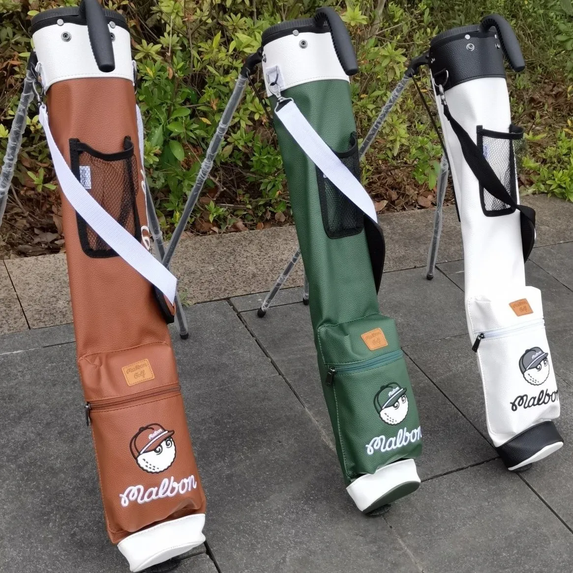 Korean Golf Gun Bag PU Waterproof Lightweight Portable Rack Bag Fashion Men and Women's Golf Club Bag