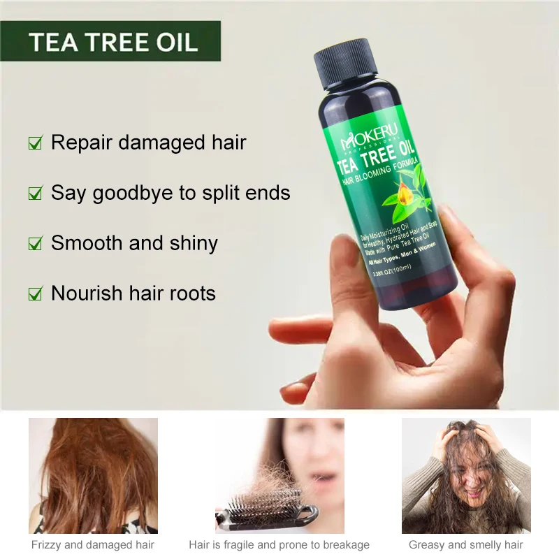 Масло для восстановления поврежденных волос с Чайным Деревом 100 мл