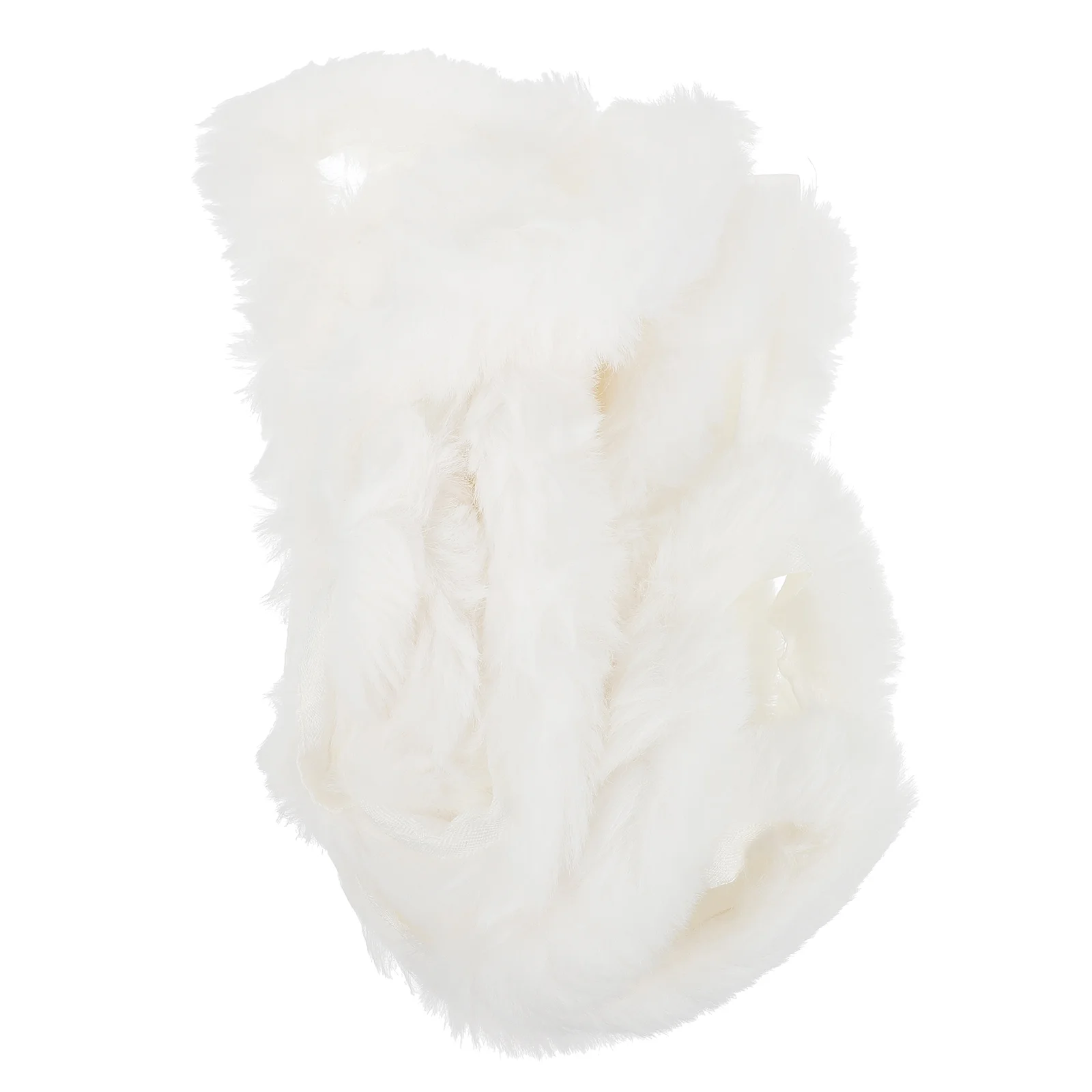 

Christmas Fur Ribbon White Faux Treetrim Diy Fabric Artificial Carpet Ribbons Hat Supplies Costumegarland Trimming