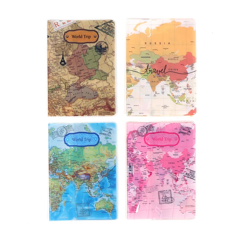 

Creative Travel Passport Cover Wallet Bag Letter Men Women PU Leather ID Address Holder Portable Boarding Travel Accessories