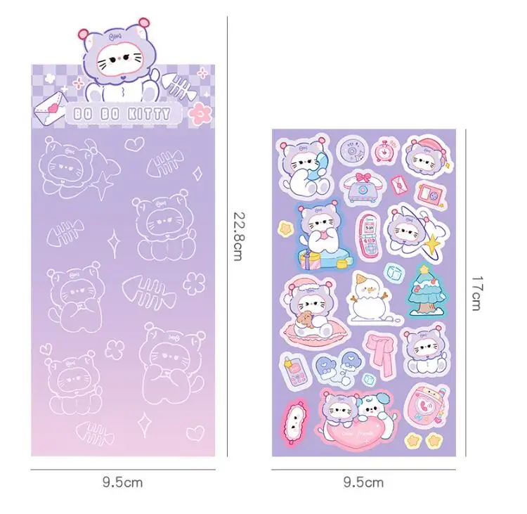 40 шт./партия декоративные наклейки в виде кошки собаки кролика