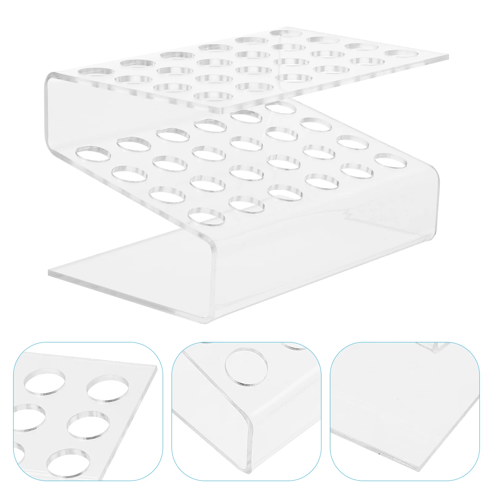 

Storage Rack Acrylic Display Stand Office Fountain Pens Eyebrow Brush Holder