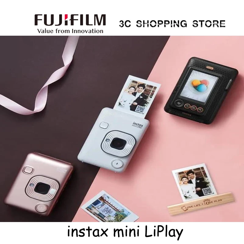 

Камера моментальной печати Fujifilm Instax mini liplay, Полароид аудио камера, с функцией фотопечати