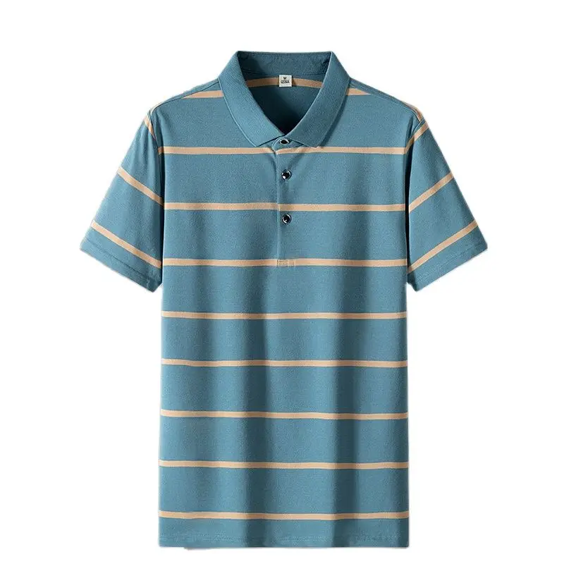 Рубашка-поло мужская летняя с коротким рукавом и вышивкой размеры до 4XL |