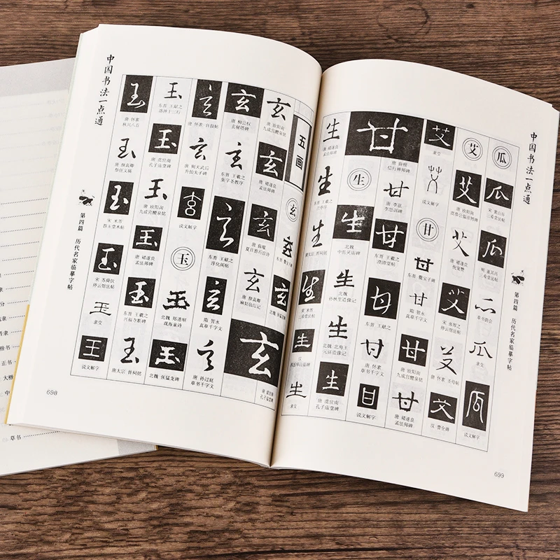 Книга для копирования китайской каллиграфии 4 тома