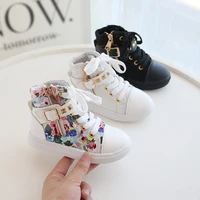 kids shoes girls shoes high top canvas shoes rivet girls sneakers floral kids sneakers girls sneakers shoes