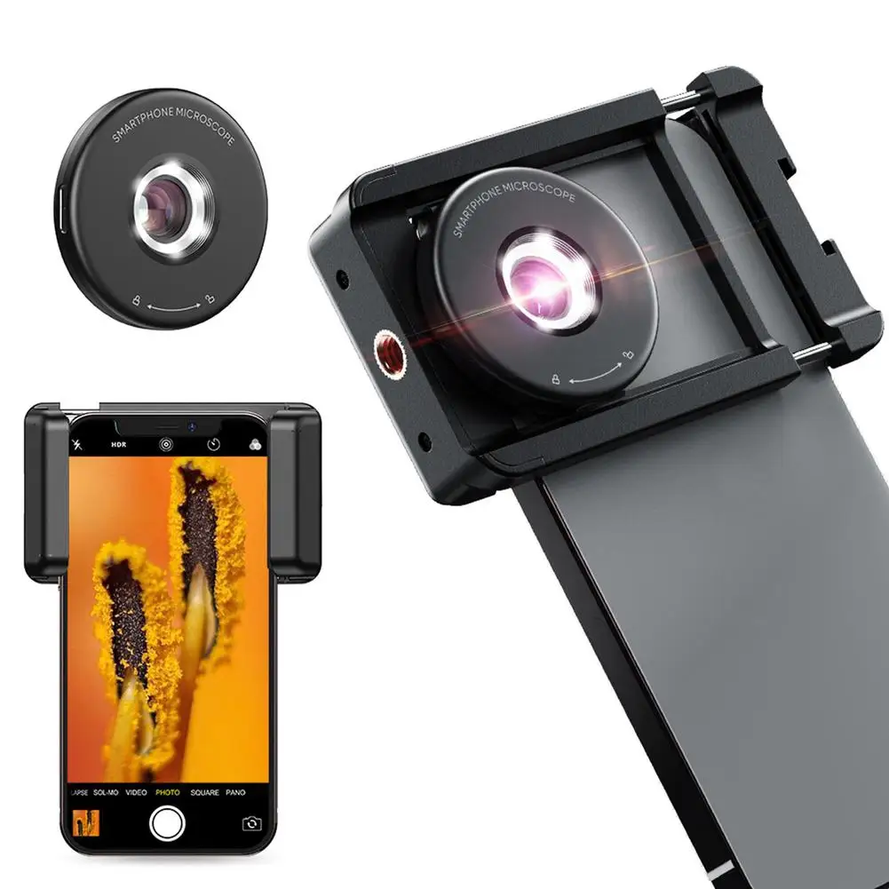 

Микроскоп с мобильным увеличением 100x, мини-фотокамера, видео, микрообъектив для биологических научных экспериментов