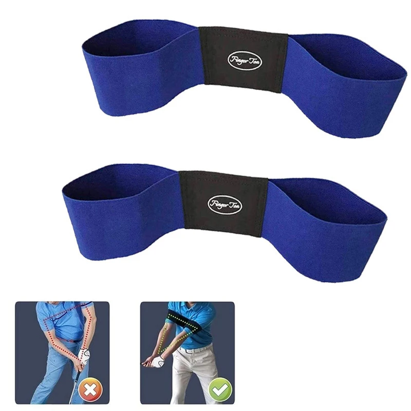 

Professional Elastic Golf Swing Trainer Arm Band Belt Gesture Alignment Training Aid for Practicing Guide