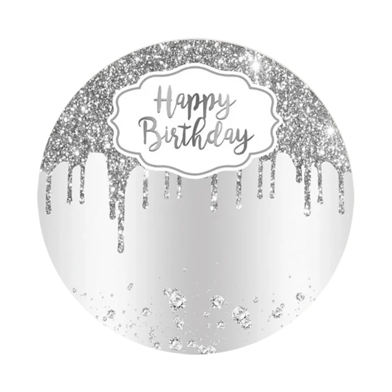 

Sequin Facula Birthday Party Round Photography Backdrop Kids Wedding Baby Shower Party Backdrop Birthday Photo Video Shoot