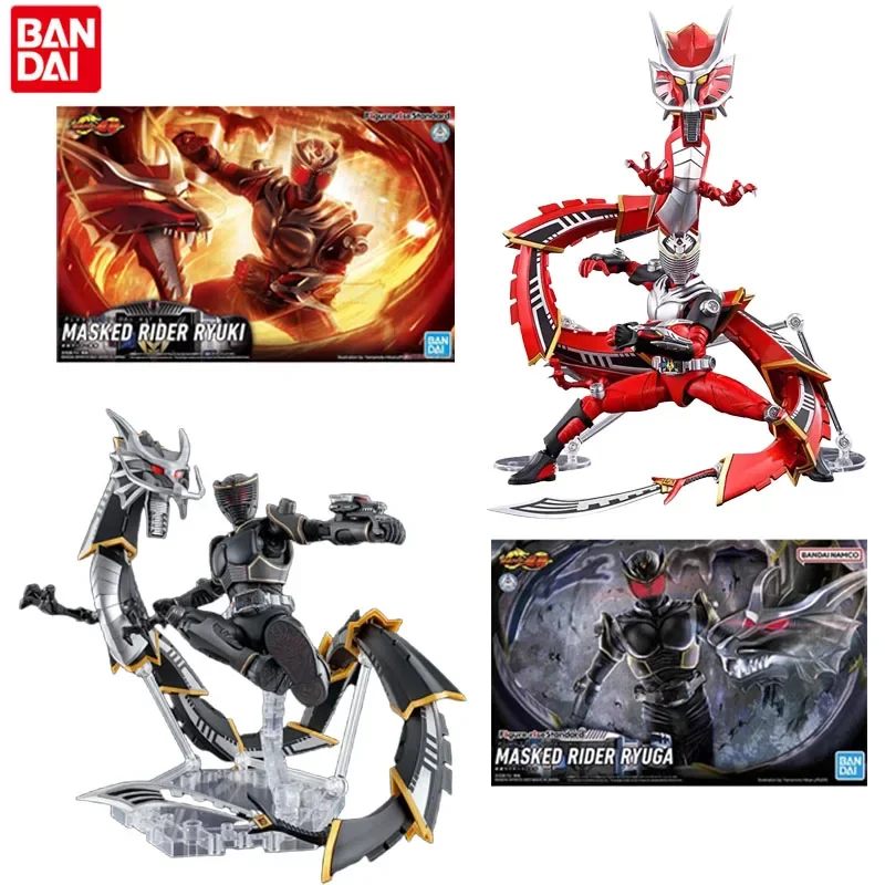 

Bandai Genuine Kamen Rider Anime Figure FRS Masked Rider Ryuki Ryuga Action Figure Toys for Boys Girls Gift Collectible Model