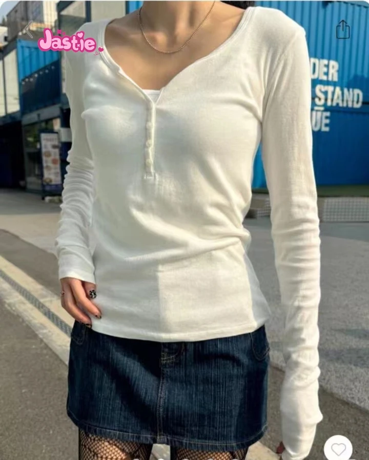 Футболка женская с длинным рукавом простая повседневная Облегающая рубашка