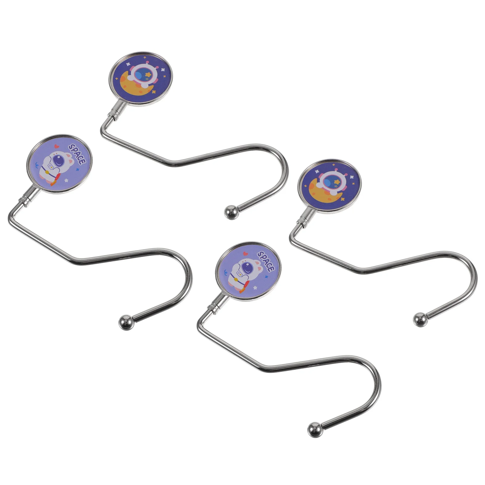 

4 Pcs Tote Bag Plain Office Bags Hanger Hanging School Table Handbag Student Hook Desk