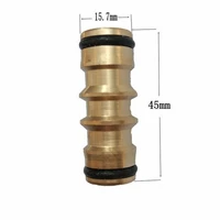 durable hose connector tap connector thread linking faucet watering supplies watering tool 2 way brass coupler