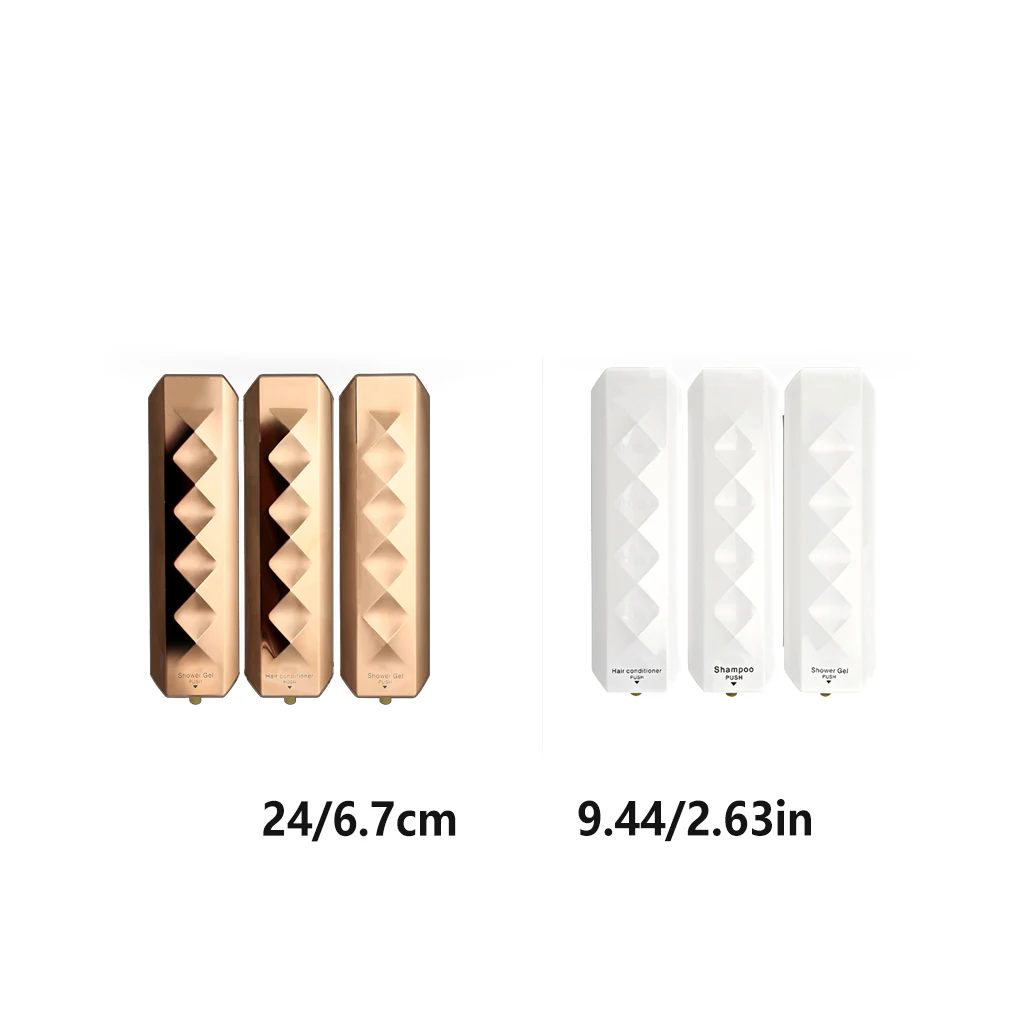 

Wall Hanging Bathroom Triple Foam Dispenser Handwash Nail Free Dispensing Bottle Washroom Lavatory Cleaning Rose Gold