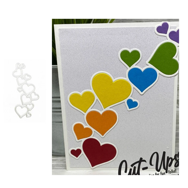 

Heart Love String Metal Cutting Dies Stencil Craft Die Cut for Scrapbooking Mold Paper Diy Make Mould Decoration Template Model
