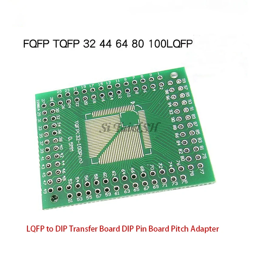 5 шт. FQFP TQFP 32 44 64 80 100 LQFP для DIP-трансферной платы DIP Pin плата шага адаптера