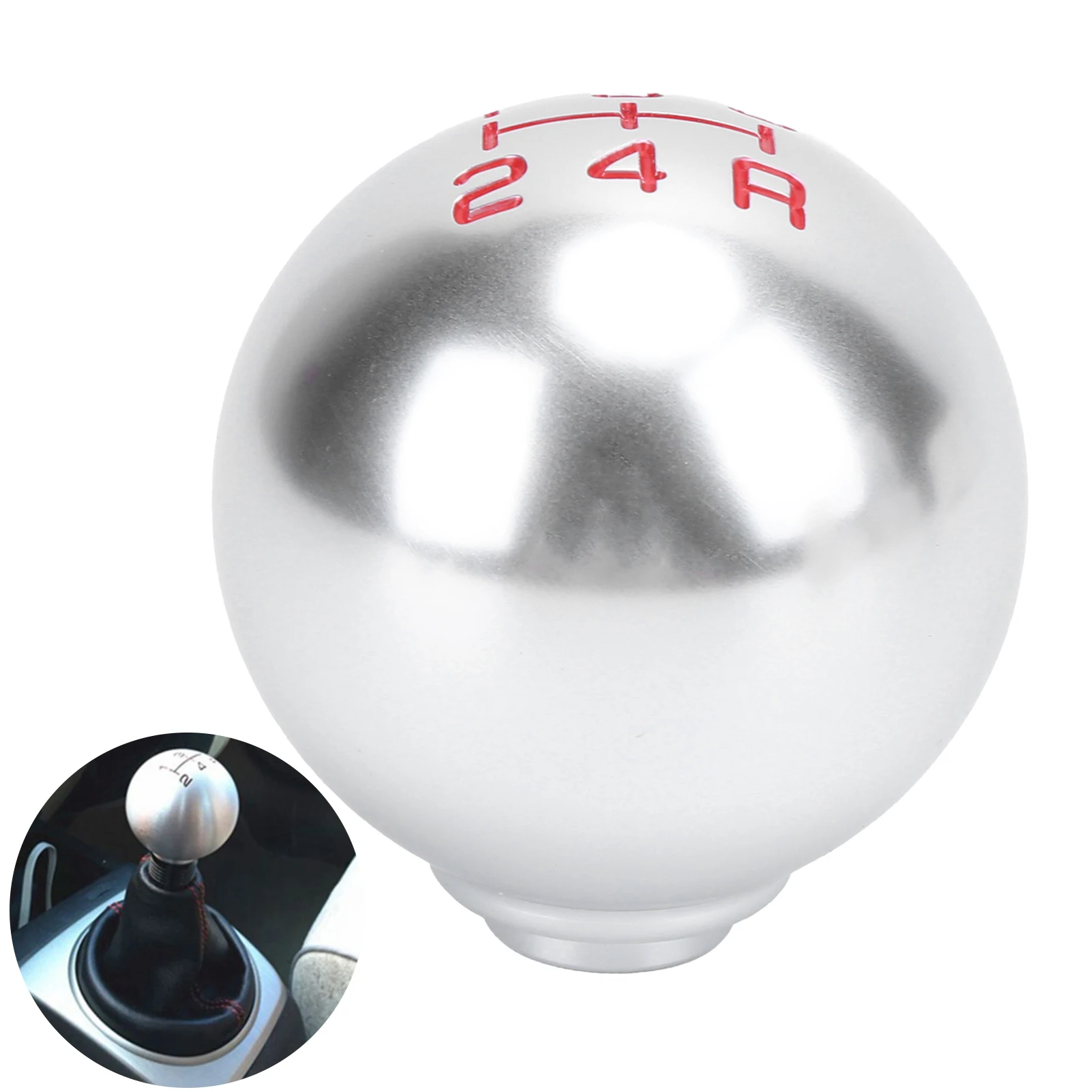 Фото Ручка переключения передач OEM, алюминиевая, M10x1.5, круглая, для Honda Civic Fit FD2 FN2 EP3 DC2 DC5 S2000 F20C, точная установка, безопасная деталь №2