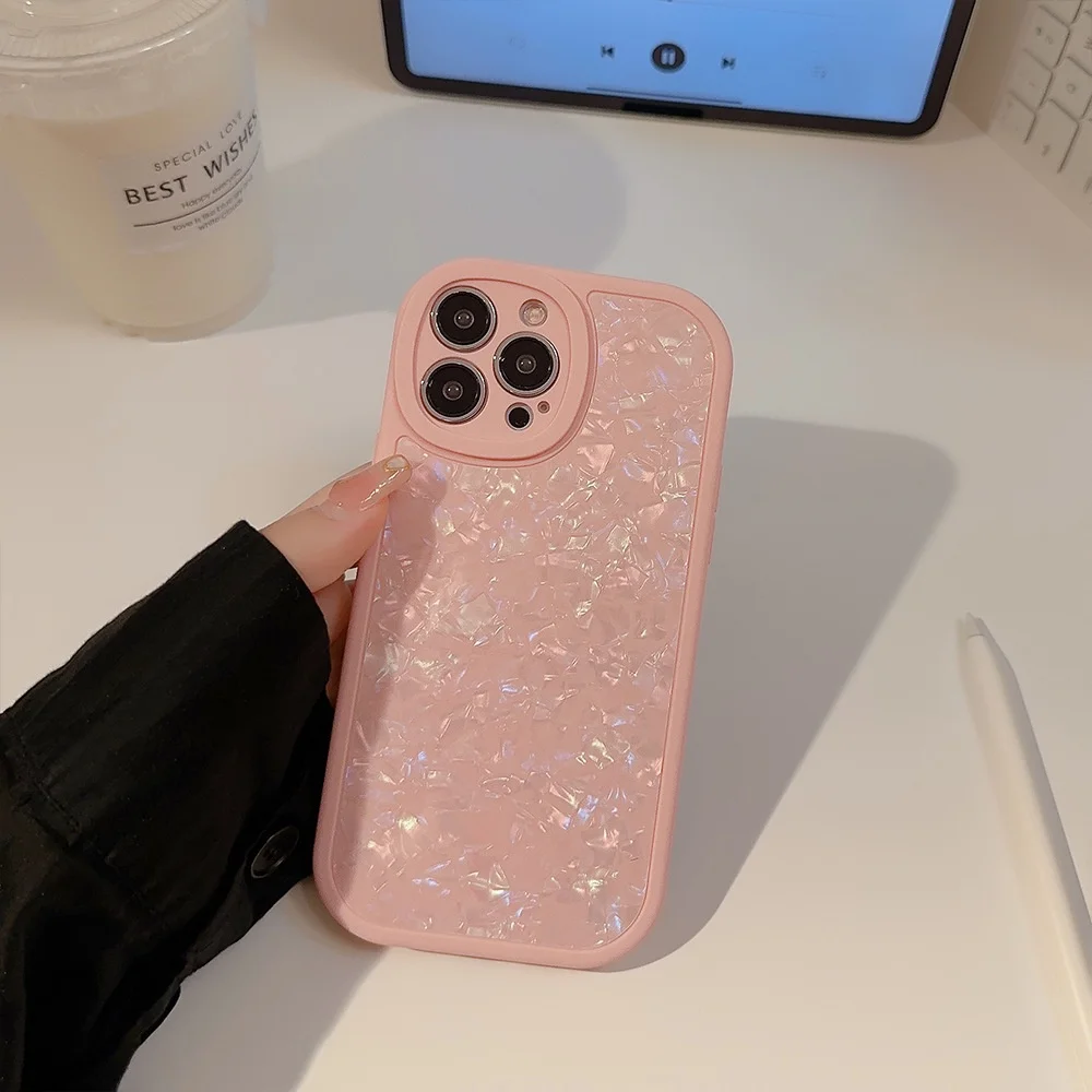 Dream Shell Pattern soft case compatible for iphone case 11 12 13 14pro max mini XR XS 7 8 plus