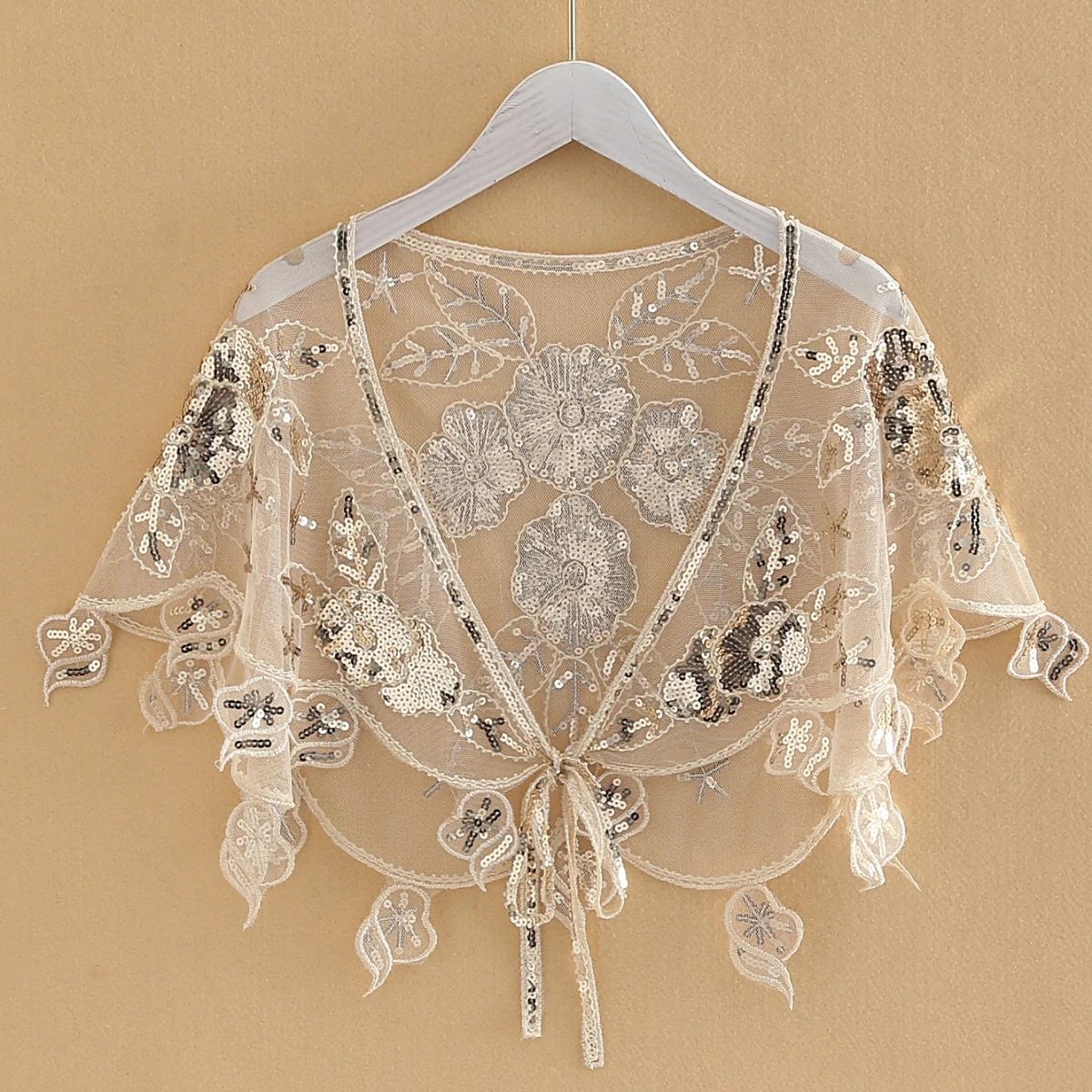 Элегантные Накидки И Пончо С Блестками Женские Винтажные Свадебные Вечерние Без