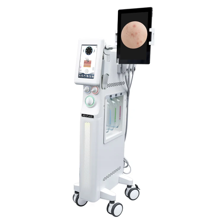

2023 7 In 1 Visual Skin Analyzer Oxygen Facial Machine Microdermabrasion Machine Hydramaster Hydro Facial Machine for Spa