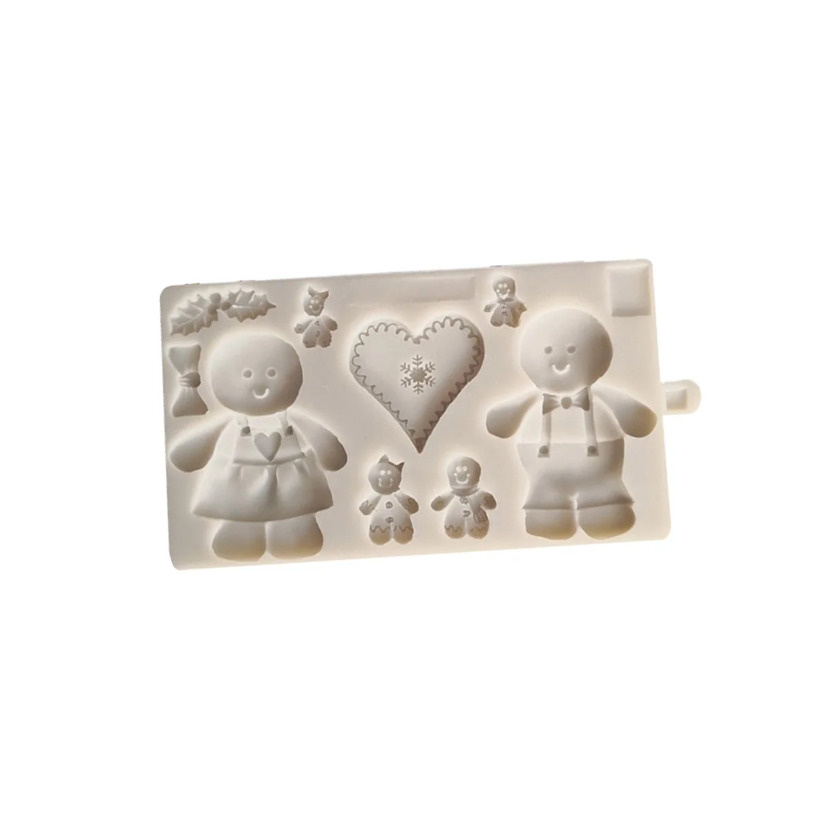 

Christmas Bow Heart Silicone Tool Gingerbread Cookie Mold Christmas Silicone Mold Fondant Decoration Tool