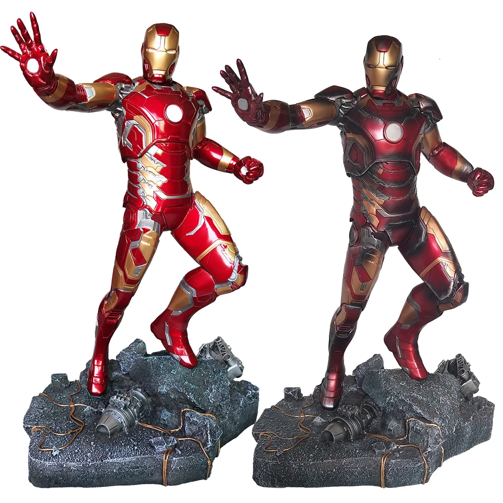 

50cm Marvel Avengers MK43 Iron Man Action Figure Ironman Mark 43 Resin Statue Collectible Model Toys Present For Boyfriend