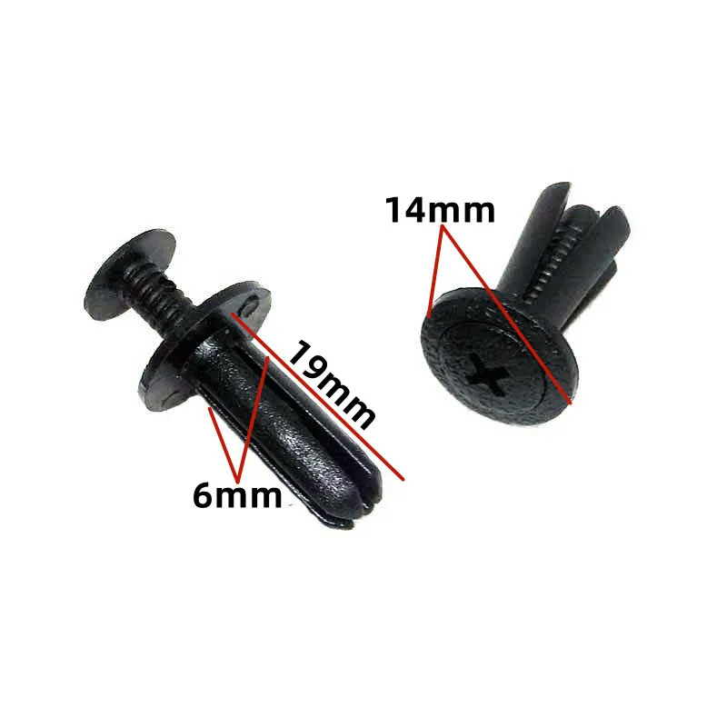 

20 шт. 6 мм отверстие удлинить автомобиль универсальные пластиковые крепежные зажимы бампер крыло колесная арка серый бежевый винт заклепки для всех авто отделка