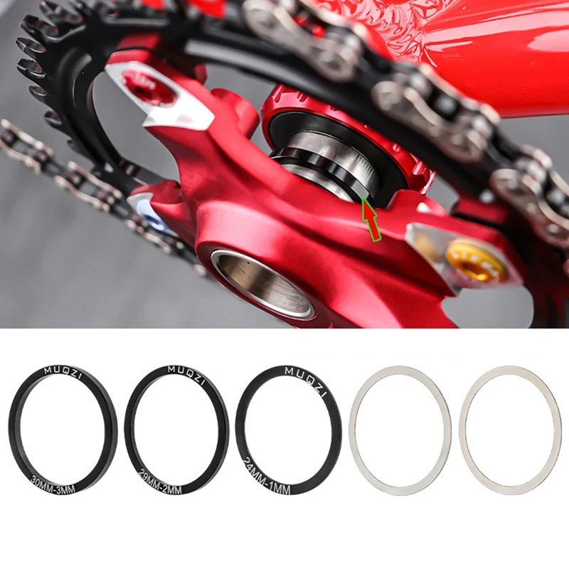 

5pcs Cycling Washer Crank Bike New Extension Pedal Washer Bicycle Pedal Crank Ring Washer