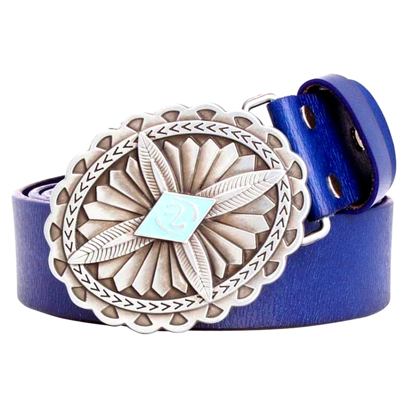 

Fashion Belt Indian Style Cross Feathers Native American tribes Sign Cowskin Genuine Leather Waistband Decorative Belts