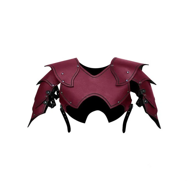 Костюм для косплея средневекового эльфа женский кожаный жилет с бретелями и