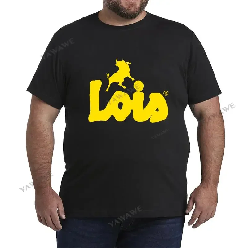 Новая модная футболка высокого качества мужские футболки с круглым вырезом Lois