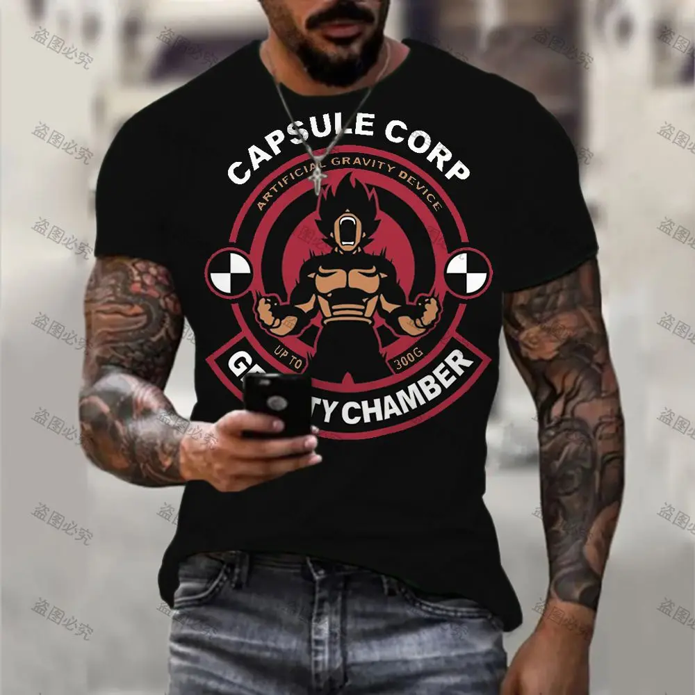 

Футболка Goku Y2k мужская с 3D-принтом, повседневная тенниска с круглым вырезом, майка в стиле хип-хоп и аниме, подходит для вечеринок, в стиле Хар...