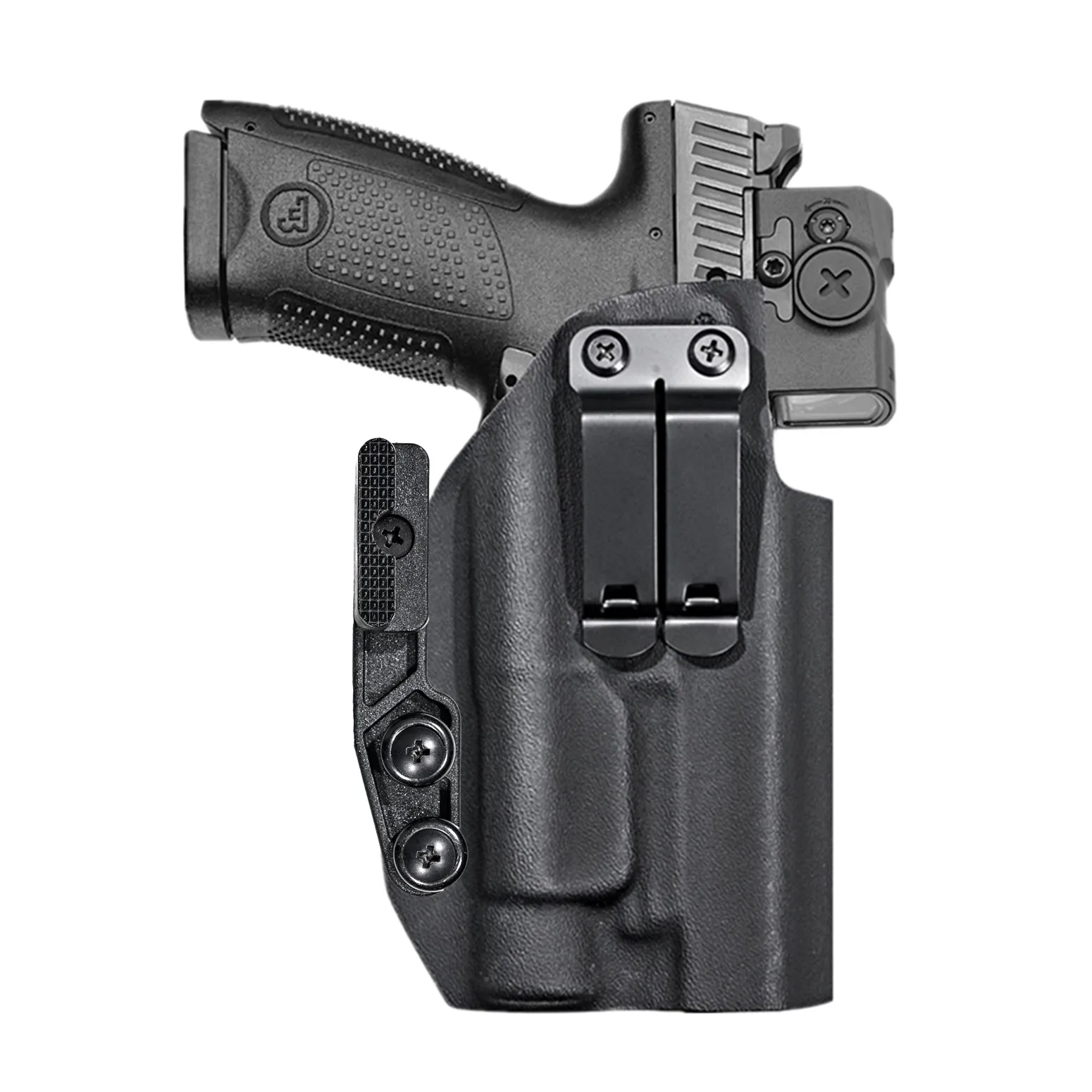 Фото Кобура Kydex IWB для фонаря TLR1 (CZ P10C, 10C, 10F, P10S) с фонариком Streamlight TLR-1 HL для внутренней ношения №1