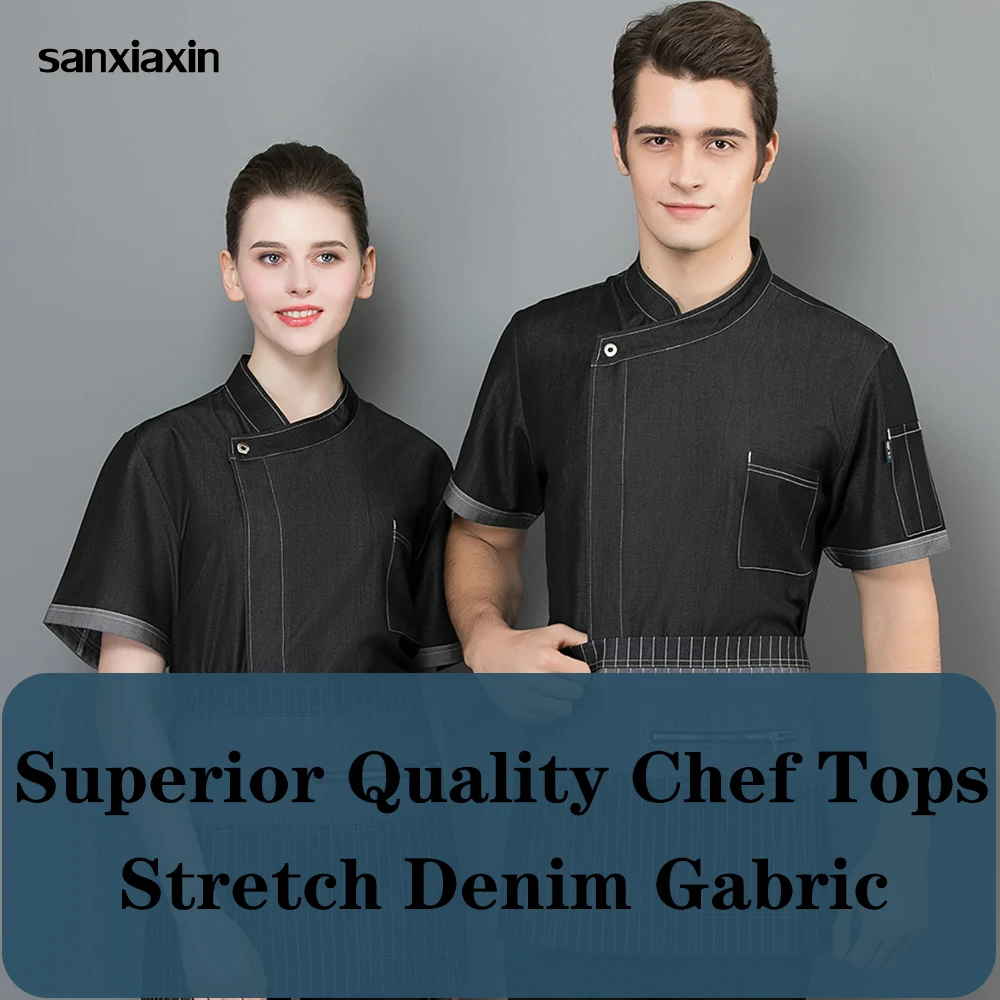 

Men Women Chef Coat Jacket Waiter Waitress Uniform Chef Shirts Cooking Breathable Workwear Catering Cafe Pub Bar Cooker Work Top