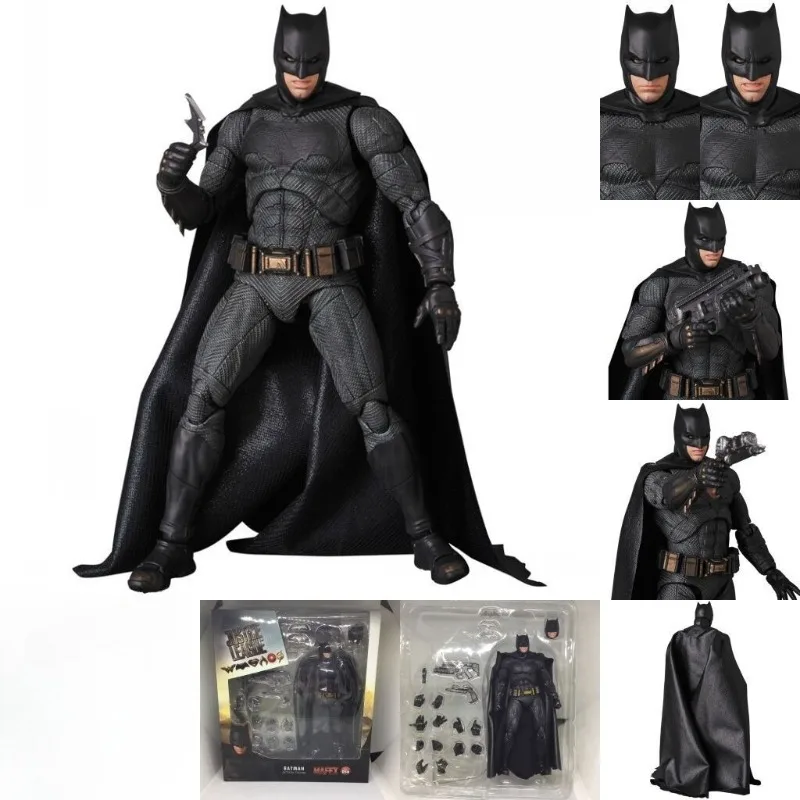 Фото Фигурка Бэтмена Брюс Уэйн Mafex 056, подвижная фигурка Бэтмена NECA, аниме-модель, подарок на день рождения для фанатов №4