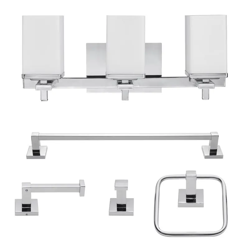 

Finn 5-Piece Chrome All-In-One Bath Set,59221