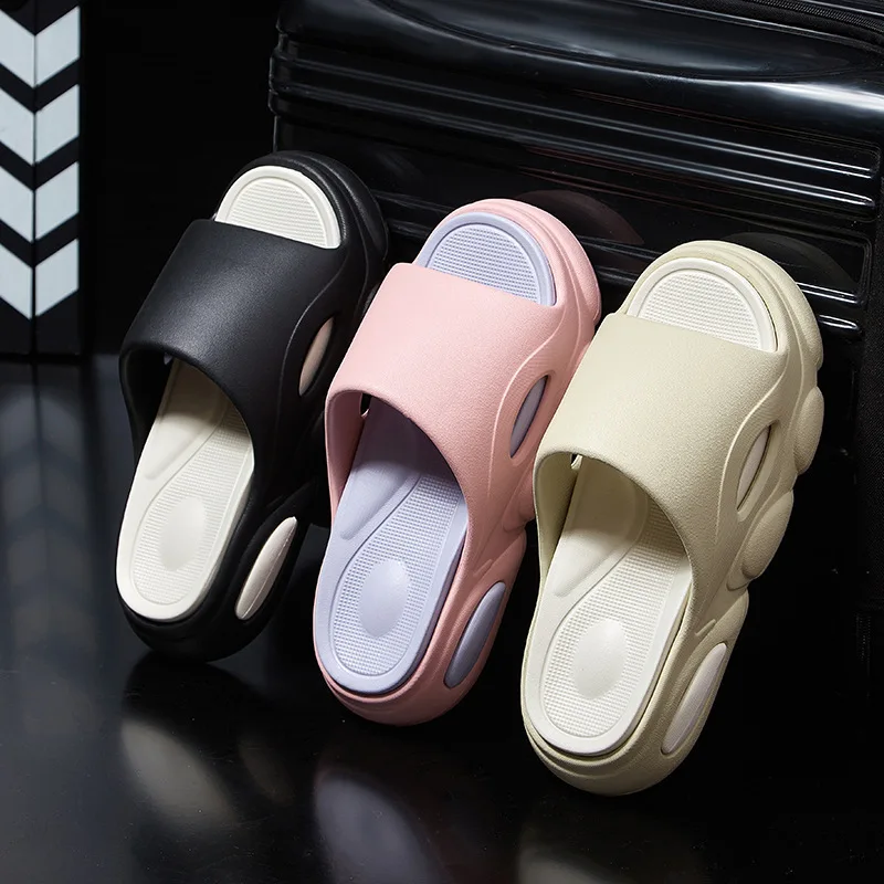 2023 New Monster Designers Slippers Women Slides Non-Slip Fashion Platform Men Sandals Indoor Bathroom Couple Slides Woman Shoes