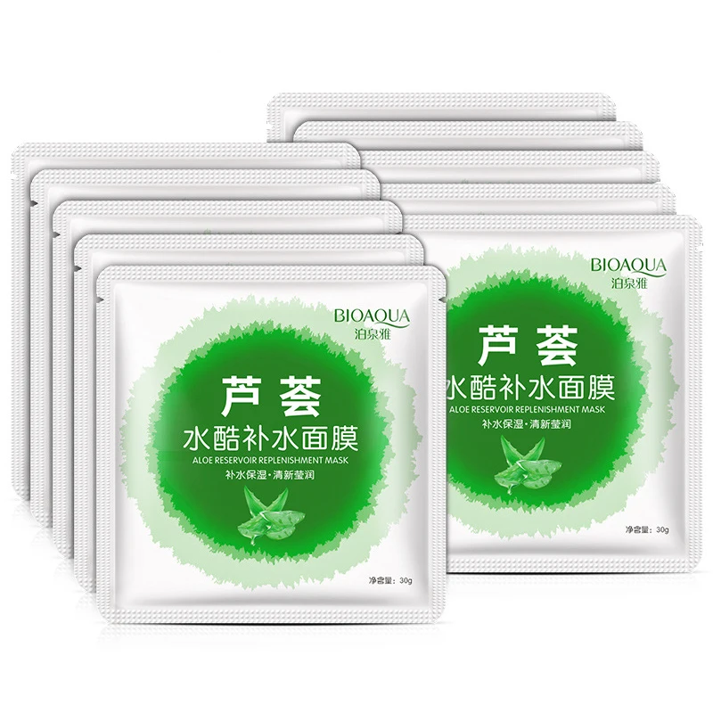 

10 шт., увлажняющая маска для лица с экстрактом алоэ вера