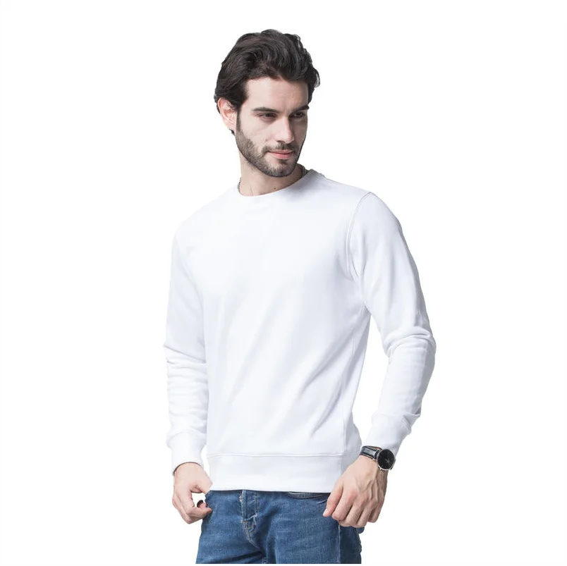 MYTEE Spring And Autumn New Men's Fashion Brand Sweater Group Logo Custom Embroidery Printing Classic Solid Color Sweatshirt Top
