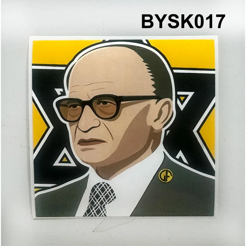 Фото 8 видов декоративных наклеек La Familia LF2005 Beitar 9*9 см для сумок, кружек, стен, холодильников BYSK016-23 (Группа III) №3