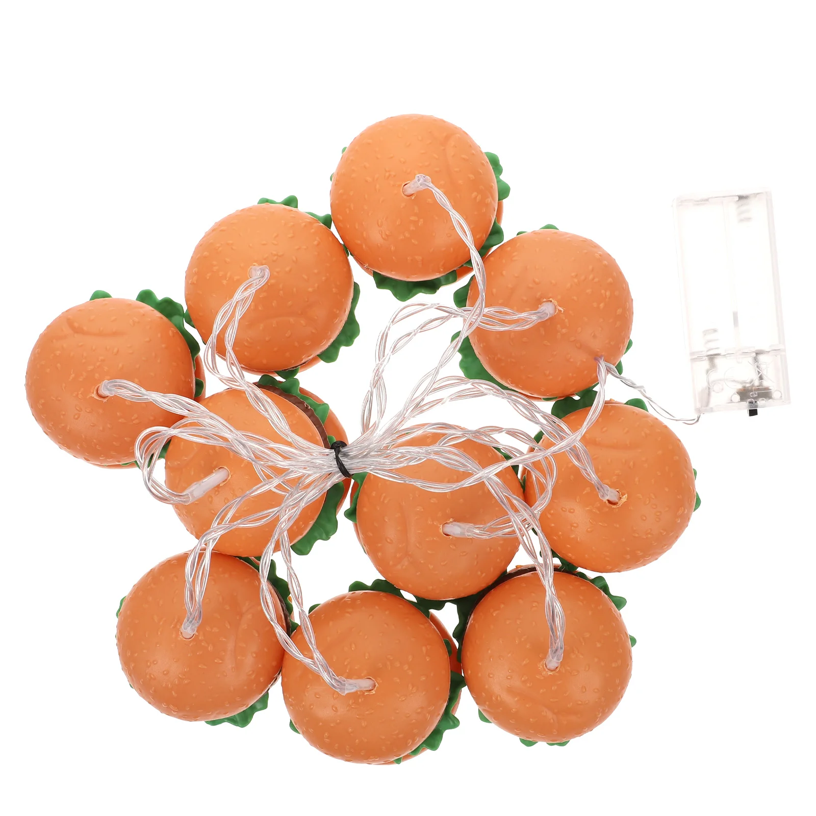 

Burger String Lights Holiday Decorative Lamp Christmas Tree Decorations Indoor Waterfall Fairy