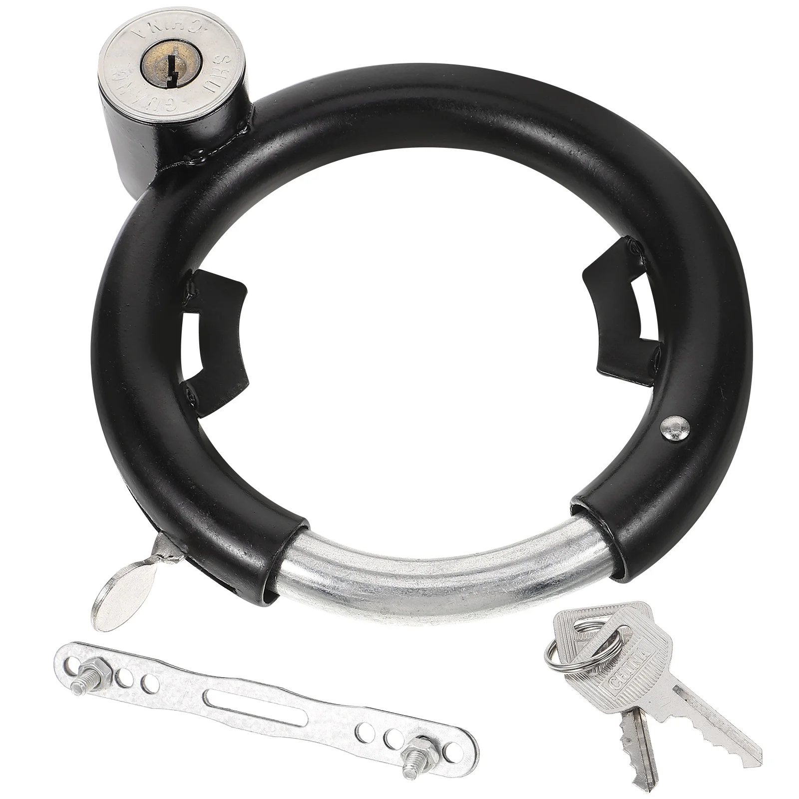 

Electric Bicycle Lock Sturdy Round Accessories Daily Use Wear-resistant Stainless Steel Bike Supply