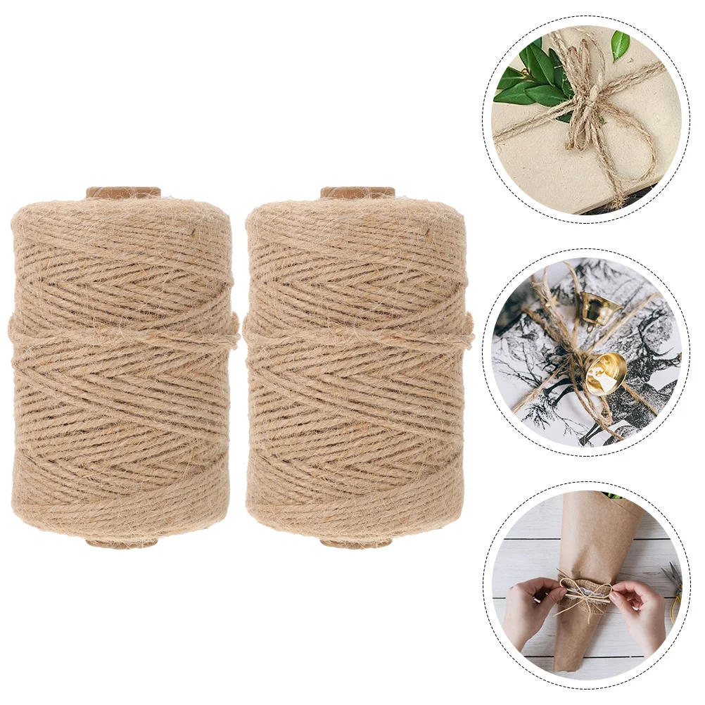 

Jute Ribbon Twine Rope Hemp Cordnatural Binding Crafts String Decorative Making Jewelry Craft Gift Wrapping Supplies Fabric Diy