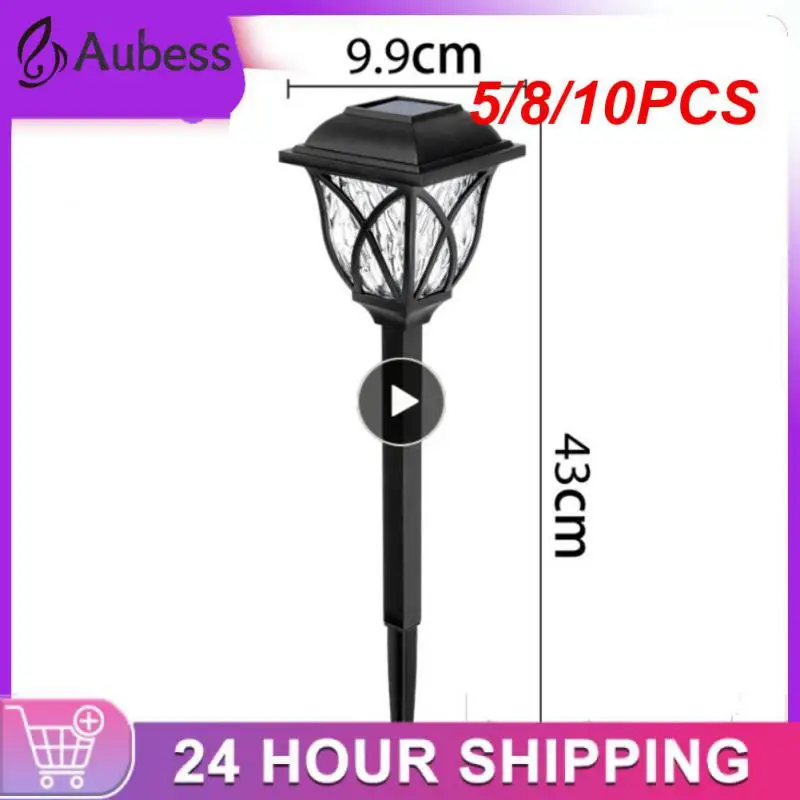 

5/8/10PCS Outdoor Pathway Lights Solar For Garden Landscape Yard Lawn Light Walkway Lighting Waterproof Outdoor Solar Led Lights