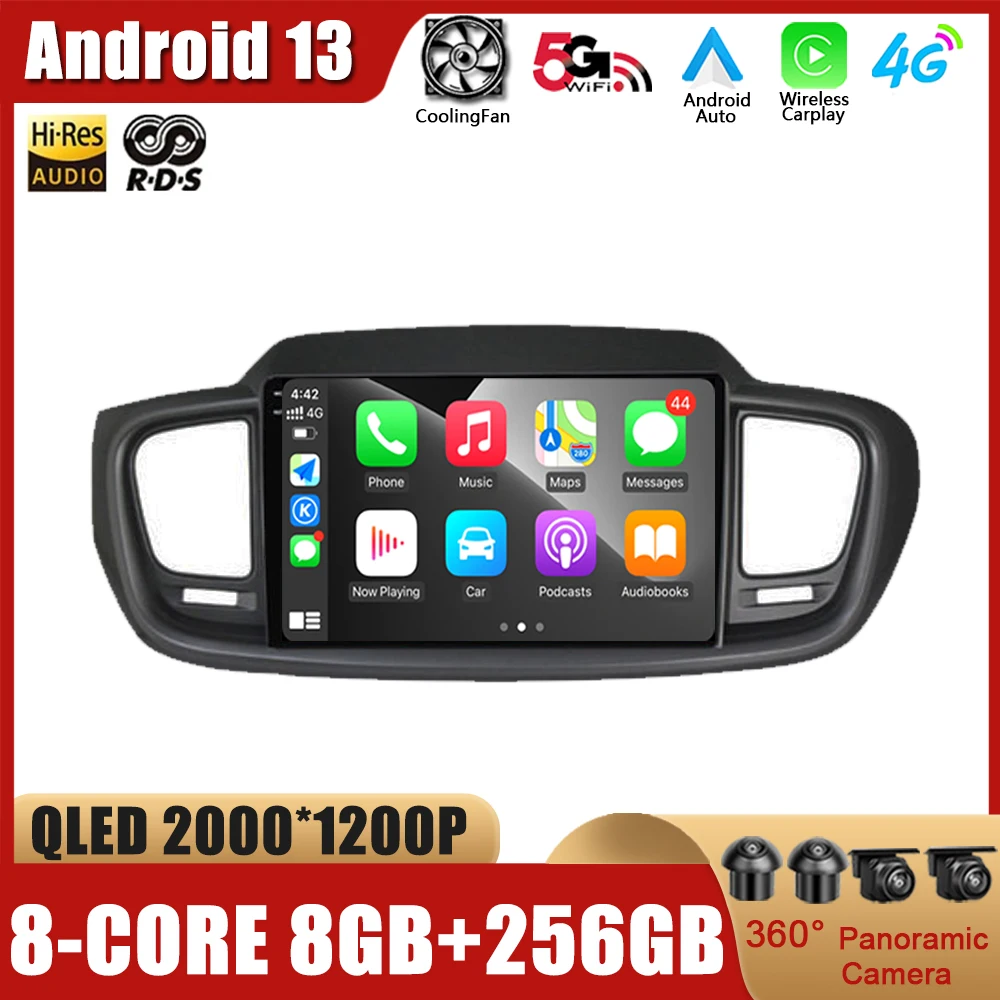 

Автомагнитола 10,1 дюймов, Android 13, для Kia Sorento 3 2014-2017, мультимедийный видеоплеер, навигация, GPS, интеллектуальная система, QLED экран