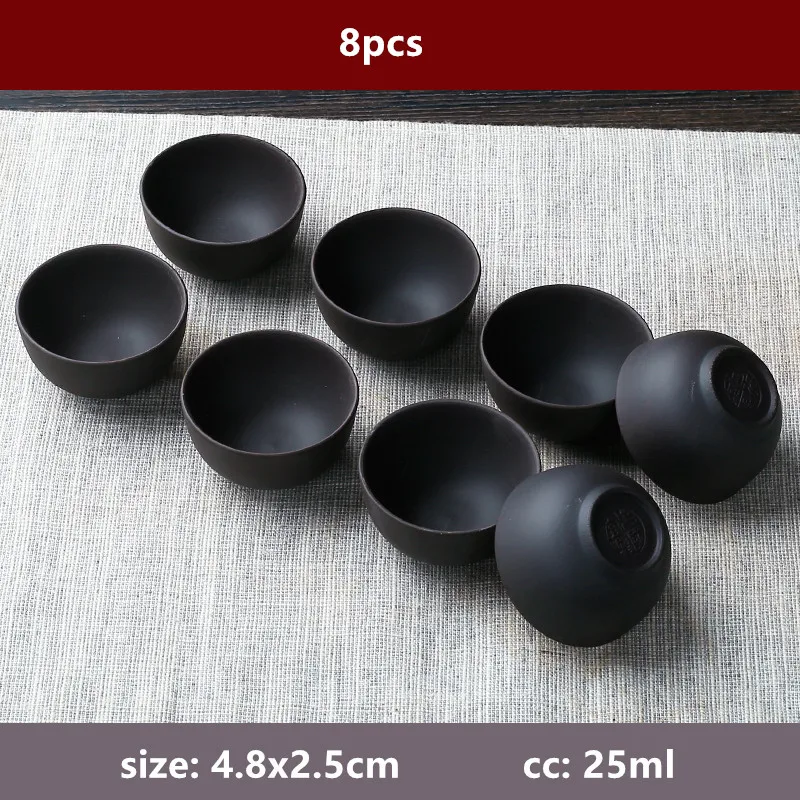 

Ручной работы фиолетовая глиняная чашка Dahongpao Zisha 8 шт.